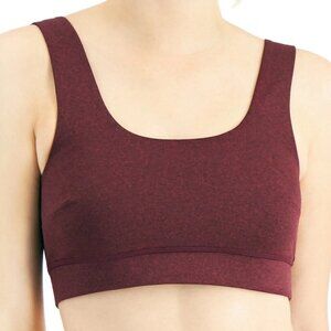 Jenni Women's Square-Neck Bralette, Wine Dark Red, Small